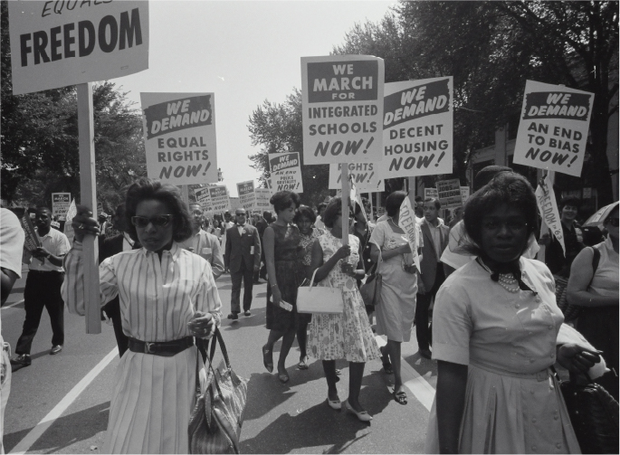 March for jobs and freedom in Washington in 1963.